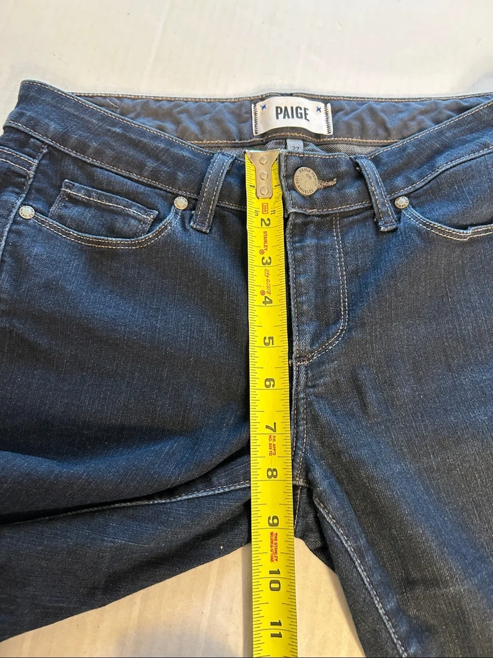 Paige Skyline Skinny Twilight Denim Jean. Sz 27